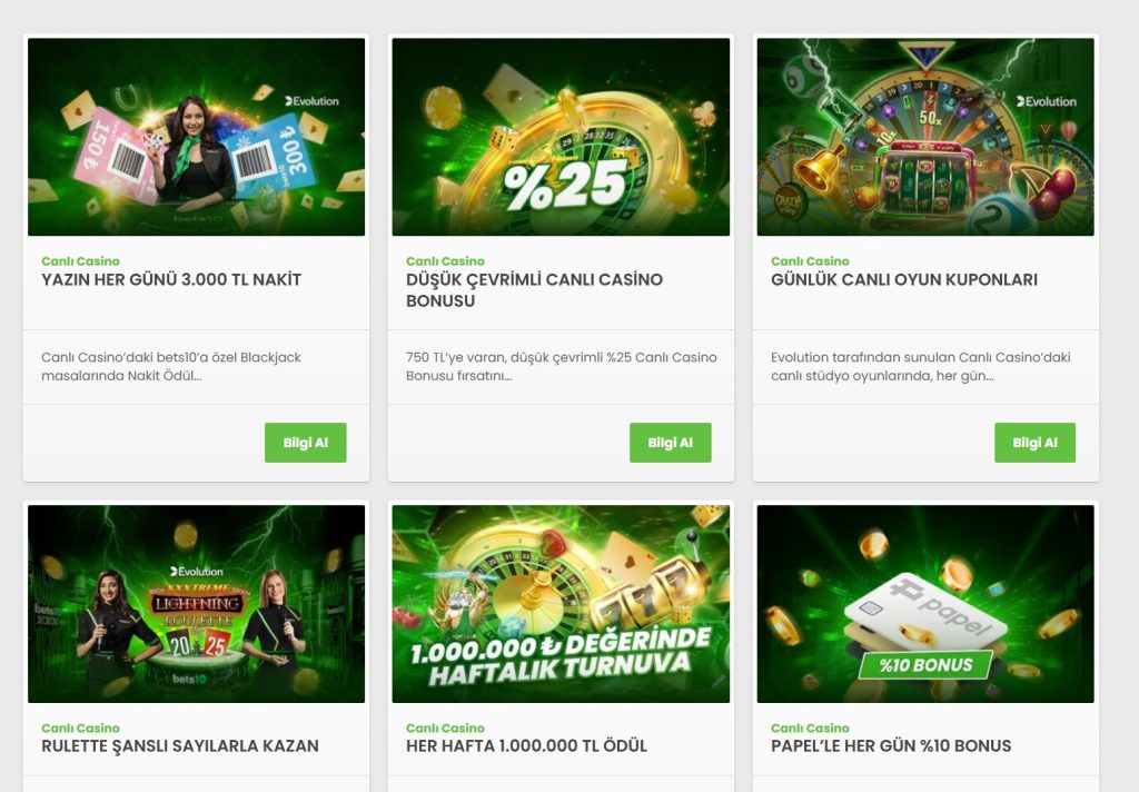bets10 canlı casino kampanyaları