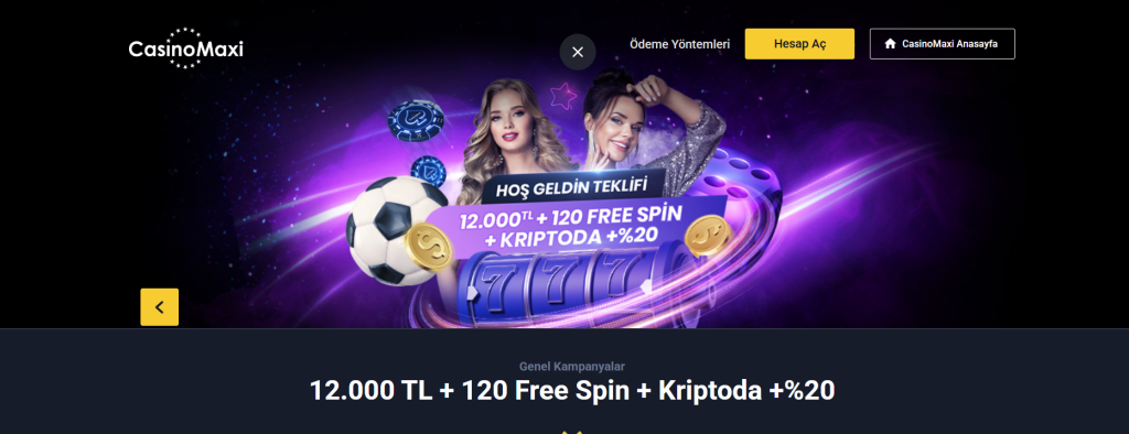 12 000 TL bonus ve 120 free spin